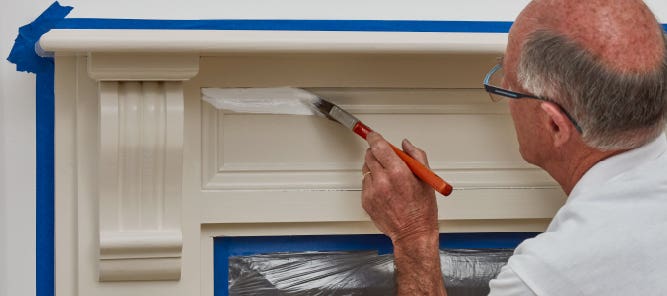 Paint Your Mantelpiece With Accent Sunshine Mitre 10 Accent Mantle Blog 03 Cut In 667x295 1
