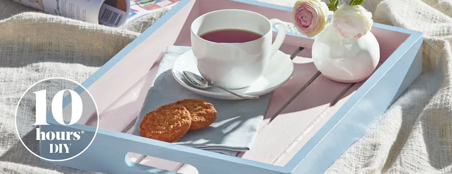 Paint a tray with Accent Sunshine Mitre 10