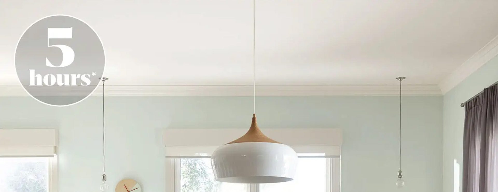 Paint your ceiling with Accent® Sunshine Mitre 10